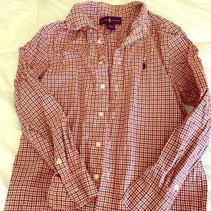 Ralph Lauren Long Button down Boys 10-12